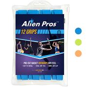 Alien Pros Ruban Grip pour Raquette de Tennis (12 Grips) - Recouvrez Votre Raquette pour Une Meilleure Performance (12 Grips, Bleu)