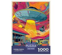 Alien Puzzle 1000 Pièces Educa Jouet en Bois Cadeau Unique Décoration Intérieure Jeu Éducatif Challenge Toy Adultes Et Enfants À Partir De 14 Ans 70x50cm/1000pcs