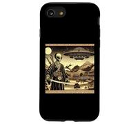 Alien Samurai Warrior Invasion Soucoupes volantes Coque pour iPhone SE (2020) / 7 / 8