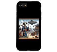 Alien Samurai Warrior Invasion Soucoupes volantes Coque pour iPhone SE (2020) / 7 / 8