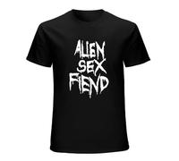 Alien Sex Fiend Logo Mens T-Shirt Men Shirt Tee Music Black S