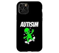 Alien Skateboarder Funny Cosmic Skater Apparel AutismTees Coque pour iPhone 11 Pro