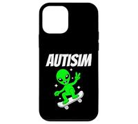 Alien Skateboarder Funny Cosmic Skater Apparel AutismTees Coque pour iPhone 12 Mini