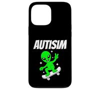 Alien Skateboarder Funny Cosmic Skater Apparel AutismTees Coque pour iPhone 13 Pro Max