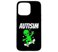 Alien Skateboarder Funny Cosmic Skater Apparel AutismTees Coque pour iPhone 15 Pro Max