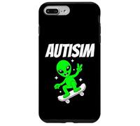 Alien Skateboarder Funny Cosmic Skater Apparel AutismTees Coque pour iPhone 7 Plus/8 Plus