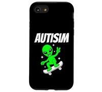 Alien Skateboarder Funny Cosmic Skater Apparel AutismTees Coque pour iPhone SE (2020) / 7/8
