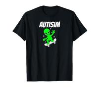Alien Skateboarder Funny Cosmic Skater Apparel AutismTees T-Shirt