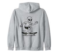 Alien Skateboarding Funny UFO Extraterrestre Sci-FI Design Sweat à Capuche