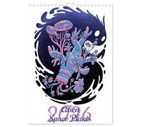 Alien Space Plants (Wall Calendar 2026 DIN A4 portrait), CALVENDO 12 Month Wall Calendar: Mythical Space Plant Monsters.