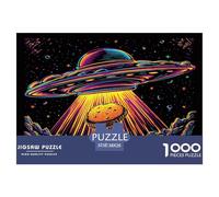 Alien Spaceship Puzzle 1000 Pièces pour Adultes Enfants Jeu Éducatif Défi Jouets 38x26cm/1000pcs
