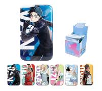 Alien Stage Passion Love Series Blind Box Boutons holographiques officiels Anime ALNST Merch épingles rectangulaires pour sacs Ita (ensemble complet, contient 6 paquets)