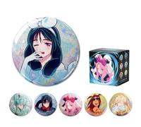 Alien Stage Rabbit Series Blind Box Pins, sous licence officielle Anime Alnst Objet de collection Merch pour Ita Bags, Whole Set, Contains 6 Packs, Fer blanc