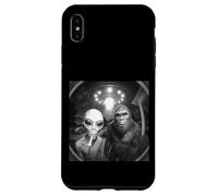 Alien UFO & Bigfoot Sonnette de Porte Amusante Caméra de Nuit Art de la Vie Spatiale Coque pour iPhone XS Max