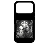 Alien UFO & Bigfoot Sonnette de Porte Amusante Caméra de Nuit Art de la Vie Spatiale Coque pour iPhone 17 Pro