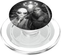 Alien UFO & Bigfoot Sonnette de Porte Amusante Caméra de Nuit Art de la Vie Spatiale PopSockets PopGrip pour MagSafe