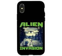 Alien UFO Capybara Extraterrestial Invasion Planète Coque pour iPhone X/XS