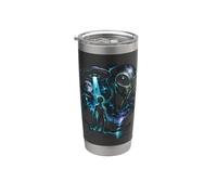Alien UFO Enduction Cosmic Encounter Sci-Fi Mystère Graphique Gobelet isotherme en acier inoxydable double paroi