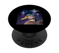 Alien UFOs Duck Stuff Cute Duck Jersey Adultes Jeunes Canard PopSockets PopGrip Adhésif