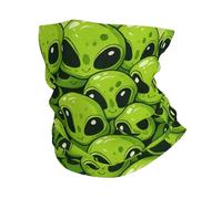 Alien Vert Cache-Cou Anti-Solaire Bandeau Élastique Headwrap pour Jogging Randonnée Étanche À La Poussière Echarpe Gaiter