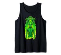 Alien vert et OVNI, enlèvement extraterrestre Débardeur