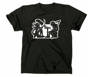 Alien Vs Predator AVP Chess Fun T-Shirt, échecs Large - Noir