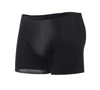 Alienjoy Boxer fin en soie glacée pour homme - Sous-vêtements sexy sans coutures - Doux pour la peau - Taille basse, Noir , 3XL