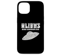 Aliens are Among US Extraterrestres Sci FI Space Lover UFO Coque pour iPhone 13