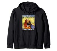 Aliens are Real Funny UFO Space Renaissance Sweat à Capuche