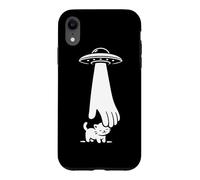 Aliens caressant Un Chat, drôle, Mignon, Chaton, Espace, Sarcastique Coque pour iPhone XR