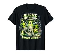 Aliens Don't Believe in, Humans Soit UFO Space Man T-Shirt