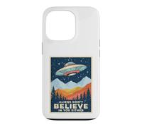 Aliens Don't Believe in You Soit Retro Extraterrestrial Coque pour iPhone 13 Pro