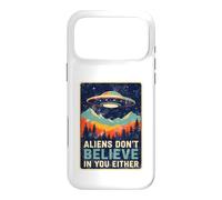 Aliens Don't Believe in You Soit Retro Extraterrestrial Coque pour iPhone 17 Pro Max