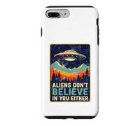 Aliens Don't Believe in You Soit Retro Extraterrestrial Coque pour iPhone 7 Plus/8 Plus