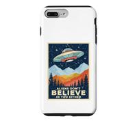 Aliens Don't Believe in You Soit Retro Extraterrestrial Coque pour iPhone 7 Plus/8 Plus