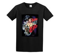 Aliens Gave My Cat A Beard Funny B Movie Unisex 100% Cotton Short-Sleeve T-Shirts Black L
