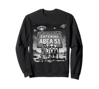 Aliens Group Photo Entering Area 51 Funny OVNI Believer Sweatshirt