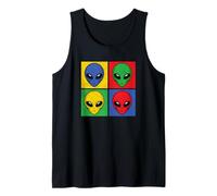 Aliens Pop-Art Popart Têtes D'extraterrestres Visages Débardeur