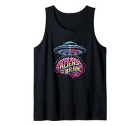 Aliens Took My Brain UFO Abduction Arc-en-Ciel Débardeur
