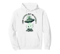 Aliens UFO Extraterrestre Space Soucoupe Volante No Humanity Sweat à Capuche