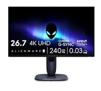 Alienware 27 4K QD-OLED Moniteur de Jeu AW2725Q - 27,7" 4K UHD QD-OLED 240 Hz 0,03 ms, Compatible NVIDIA G-Sync, AMD FreeSync Premium Pro, VESA AdaptiveSync, Dolby Vision, VESA DisplayHDR True Black