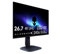 Alienware 27 Écran PC Gaming - AW2725Q, 4K UHD (3840x2160), 240Hz, QD OLED | 0.03ms, NVIDIA G-SYNC Compatible, AMD FreeSync Premium Pro, HDR True Black 400, Dolby Vision, USB-C, Garantie 3 ans