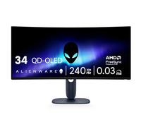 Alienware 34 240Hz QD-OLED Moniteur de jeu incurvé - AW3425DW - 34,2" WQHD (3440 x 1440) 240 Hz 0,03 ms, courbe 1800R, AMD FreeSync Premium Pro, VESA AdaptiveSync, VESA DisplayHDR TrueBlack 400
