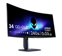 Alienware AW3425DW écran plat de PC 86,4 cm (34") 3440 x 1440 pixels Wide Quad HD QD-OLED Bleu