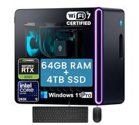 Alienware Aurora R16 Gaming PC - RTX 5080 16 Go GDDR7 • Intel 24-Core Ultra-9 285K (jusqu'à 5,7 GHz) • NPU AI • Wi-Fi 7 • Win 11 Pro • AlienFX Liquid Cooling • 64 Go DDR5 RAM, 4 To SSD