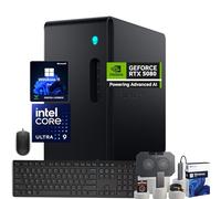 Alienware Aurora R16 Ordinateur de bureau de jeu 2025 - Intel 24-Core Ultra 9 285K, carte graphique NVIDIA RTX 5080 16 Go GDDR7, WiFi 7, Win 11 Pro, refroidissement liquide 1000 W, avec accessoires