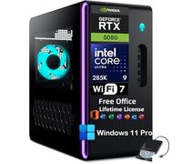Alienware Aurora R16 - PC de Bureau Gaming - Intel Core Ultra 9 285K - 64 Go DDR5-4 to SSD - NVIDIA RTX 5080 16 Go - WiFi 7 - Windows 11 Pro