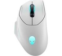Alienware AW620M - Souris - pour droitiers - optique - 7 boutons - filaire, sans fil - USB, 2.4 GHz - lunar light - Pour la vente au détail - boîte G