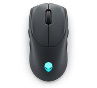 Alienware AW720M Souris de jeu sans fil trimode - Sans fil 2,4 GHz, Bluetooth 5.1, 26 000 DPI, 8 boutons entièrement programmables, adaptateur de charge magnétique USB-A vers USB-C - Côté sombre de la