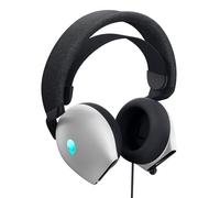 Alienware Casque Gaming Filaire AW520H, Dolby Atmos, RGB AlienFX | USB, 3,5 mm, Microphone Boom, Coussinets en mousse à mémoire, Lunar Light, PC Gaming
